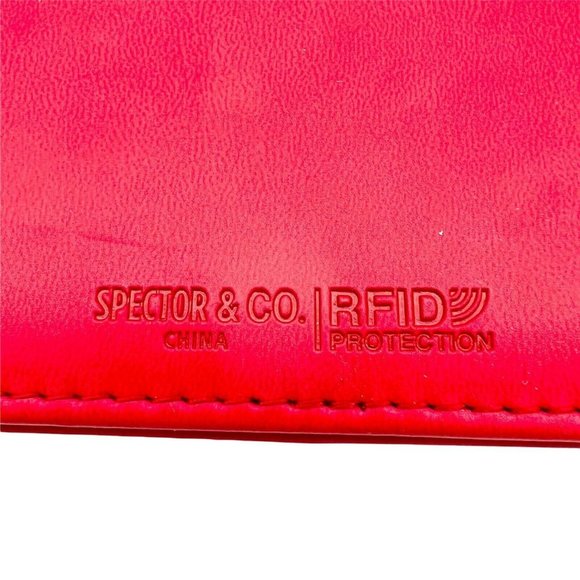 Spector & Co RFID Padded Red Faux Leather Journal Lined Pages 8.5 x 6 - Picture 5 of 7